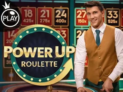Power UP Roulette slot logo by Pragmatic Play at Mellstroy Casino